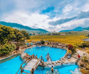 Vẻ đẹp ngỡ ngàng của khu suối khoáng nóng Trạm Tấu - 'tiểu Bali' vùng Tây Bắc