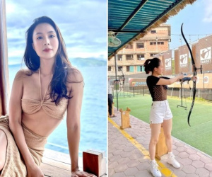 Hồng Diễm hiếm hoi khoe ảnh bikini, gợi cảm ngộp thở