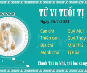 Tử vi 12 con giáp hôm nay - thứ 2 ngày 24/07/2023: Tị tài lộc sáng rõ, Tý xui xẻo