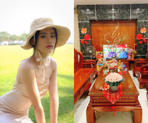 Cận cảnh bên trong cơ ngơi gia đình Hoa hậu Ý Nhi tại Bình Định, 1 chi tiết hé lộ sở thích của nàng hậu