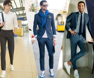 Cách diện những trang phục lịch sự với giày thể thao để gây ấn tượng