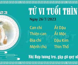 Tử vi 12 con giáp hôm nay - thứ 4 ngày 26/07/2023: Thân gặp quý nhân, Tý cẩn thận họa trên trời rơi xuống