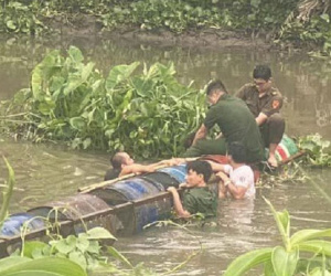 Đang làm định danh, công an nhảy xuống sông cứu cô gái tự tử
