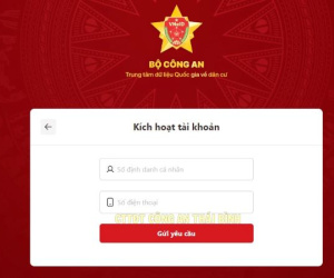 5 bước kích hoạt tài khoản định danh điện tử bằng máy tính