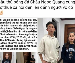Cầu thủ Châu Ngọc Quang nói gì khi bị tố thuê xã hội đen đánh người vô cớ?
