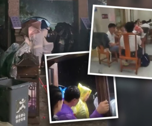 Cửa hàng thu giá ‘cắt cổ’ với du khách vào trú mưa tùy theo người đứng hay ngồi