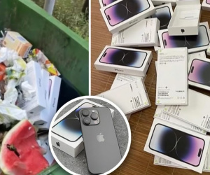 Hoảng hồn phát hiện 30 chiếc iPhone mới cứng trong... thùng rác