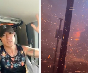 Video hành trình thoát khỏi biển lửa của một cư dân Hawaii