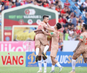 Quang Hải ghi bàn đầu tiên, CLB Công an Hà Nội chạm tay vào chức vô địch V.League