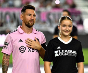 Con gái David Beckham gây sốt với khoảnh khắc chung khung hình với Lionel Messi