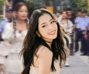 Chi Pu gây xôn xao khi được dàn vệ sĩ hùng hậu hộ tống trên đường phố Trung Quốc