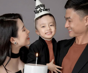 Nam chính 'Làng Trong Phố' khoe ảnh quý tử, được khen chuẩn bản sao của bố