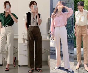 Diện quần ống đứng trẻ trung tới công sở với 10 công thức