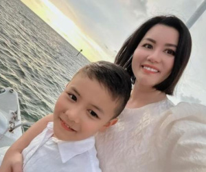 Con trai Đan Trường ra dáng trụ cột, làm trợ lý cho mẹ cực chuyên nghiệp