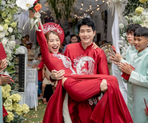 Đám cưới cặp đôi Việt - Nhật: Nhà chồng 'quẩy' cực sung, chú rể đẹp trai như tài tử