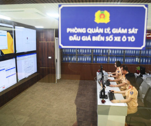 Cục CSGT giám sát các phiên đấu giá biển số ô tô thế nào?