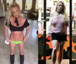 Britney Spears chán nản, không mặc nội y, quần áo luộm thuộm ra đường sau ly hôn