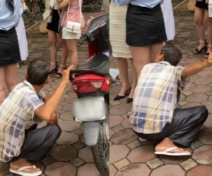 Xác minh vụ việc người đàn ông nhìn dưới váy phụ nữ trên phố Phan Đình Phùng - Hà Nội