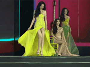 Đỏ mặt trước khoảnh khắc thí sinh lộ nội y tại chung khảo Miss Grand VN 2023