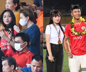 Bắt cận nhan sắc bạn gái Văn Hậu và vợ Văn Đức qua camera thường