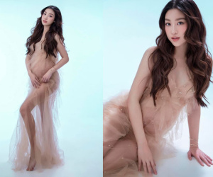 Đỗ Mỹ Linh diện váy xuyên thấu khoe bụng bầu, hé lộ thêm thông tin về nhóc tỳ đầu lòng