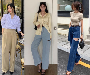 Mặc quần ống rộng với 5 kiểu áo này là chuẩn sành điệu