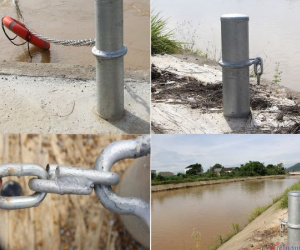 Trộm cắp cả dây xích phòng chống đuối nước trên khúc sông 'tử thần'