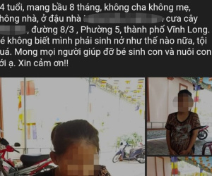 Clip 'bé gái 14 tuổi mang thai 8 tháng cần giúp đỡ' là tin chuẩn