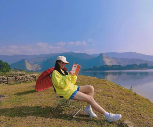 Nghỉ lễ 2/9, đến hồ nước tuyệt đẹp cách Hà Nội 40km cắm trại mùa thu
