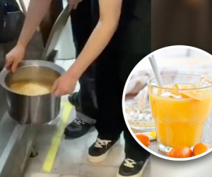 Nhà hàng bị bắt quả tang khi lấy nước lã trong bồn dọn vệ sinh để pha đồ uống cho khách