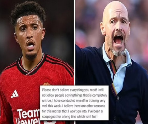 Biến căng MU: Sancho công khai 'bật' Ten Hag vì bị gạch tên ở trận thua Arsenal