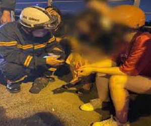 Công an cứu người phụ nữ có ý định nhảy cầu tự tử trong đêm khuya