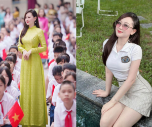 Xuất hiện trong ngày khai giảng, cô giáo 9x Hà thành hút mọi spotlight với nhan sắc 'đỉnh của chóp'
