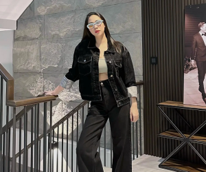 Thường xuyên đi giày bệt, Đàm Thu Trang mặc gì để tôn dáng?