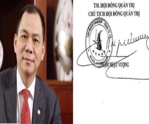 Bất ngờ chữ ký đáng giá nghìn tỷ của đại gia Việt