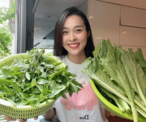 Diệp Bảo Ngọc khoe khu vườn sân thượng đáng mơ ước, có đầy đủ các loại rau củ quả