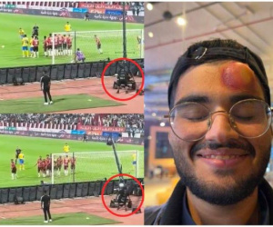 Thực hư về anh chàng đen đủi bị Cristiano Ronaldo đá bươu trán gây xôn xao MXH