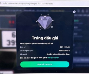 18 biển số ô tô được trả giá với số tiền hơn 13 tỷ đồng