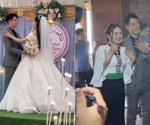 Hé lộ hình ảnh Đình Trọng và vợ khoe vàng trong lễ cưới