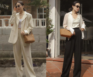 Cao chưa đến 1m60, Hà Trúc thường diện 4 kiểu quần dài tôn dáng