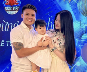 Quang Hải xuất hiện cùng Chu Thanh Huyền trong tiệc gia đình