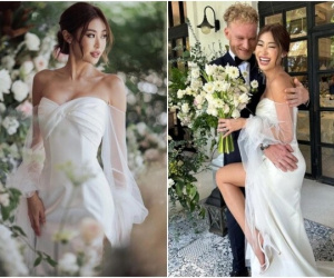 Đám cưới 'ác nữ' của Chiếc Lá Cuốn Bay: Chú rể là CEO ngoại quốc, cô dâu sexy, quậy tưng bừng trong hôn lễ