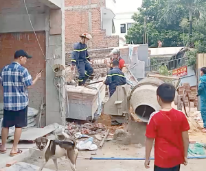 Cận cảnh đổ nát tan hoang vụ sập nhà 4 tầng ở TPHCM
