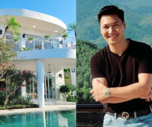 Khu vườn đầy hoa trái trong biệt thự 600m2 như resort của Mạnh Trường