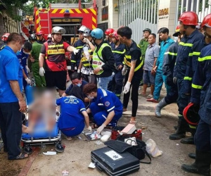Nạn nhân trong vụ sập nhà 4 tầng ở TP.HCM bị dập phổi, gãy xương