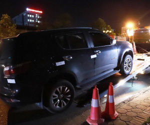 CSGT đo nồng độ cồn xuyên đêm, phát hiện tài xế vi phạm gấp đôi mức 'kịch khung'