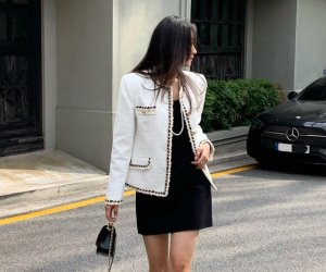 9 công thức diện đồ đen trắng không nhàm chán cho mùa lạnh
