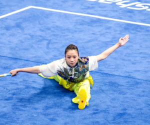 'Ngọc nữ' wushu Dương Thúy Vi biểu diễn với thần thái cực cuốn xuất sắc giành huy chương đồng ASIAD