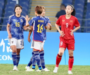 ASIAD 19: ĐT nữ Việt Nam thua ĐT nữ Nhật Bản 0-7