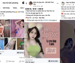 Bẫy tình rình rập từ những quảng cáo hội nhóm hẹn hò, mại dâm trá hình trên mạng xã hội